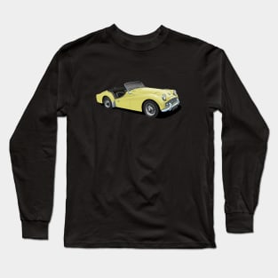 Triumph TR3 in yellow Long Sleeve T-Shirt